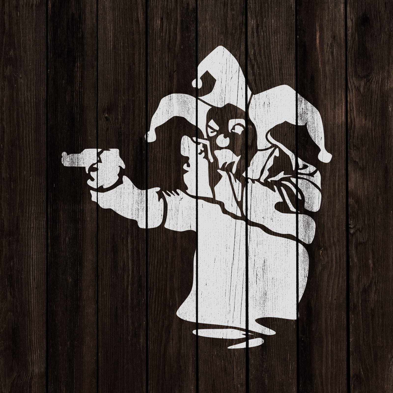 Amazon.com: Gun Clown Banksy Stencil - Enhance Your Space with