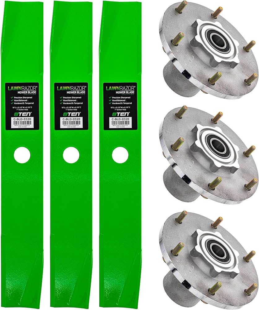 Amazon.com : 8TEN Blade Spindle Deck Rebuild Kit for Exmark Lazer