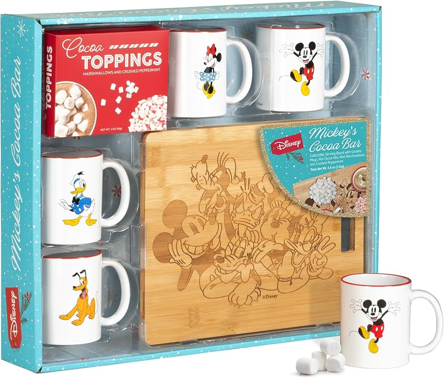 Amazon.com: Disney Mickeys Cocoa Bar Hot Chocolate Set for 4 with