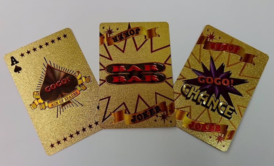 Amazon.co.jp: ジャグラー GOLD トランプ （54枚入り） ゴールド