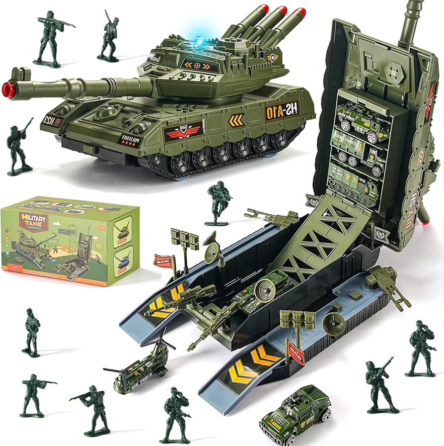 Amazon.co.jp: Homaisson 軍用戦車おもちゃセット タンクバトル 陸軍