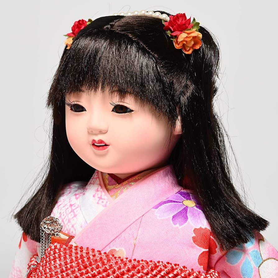 Amazon | 【市松人形】【愛ちゃん】12号市松人形：京友禅衣裳：松寿作