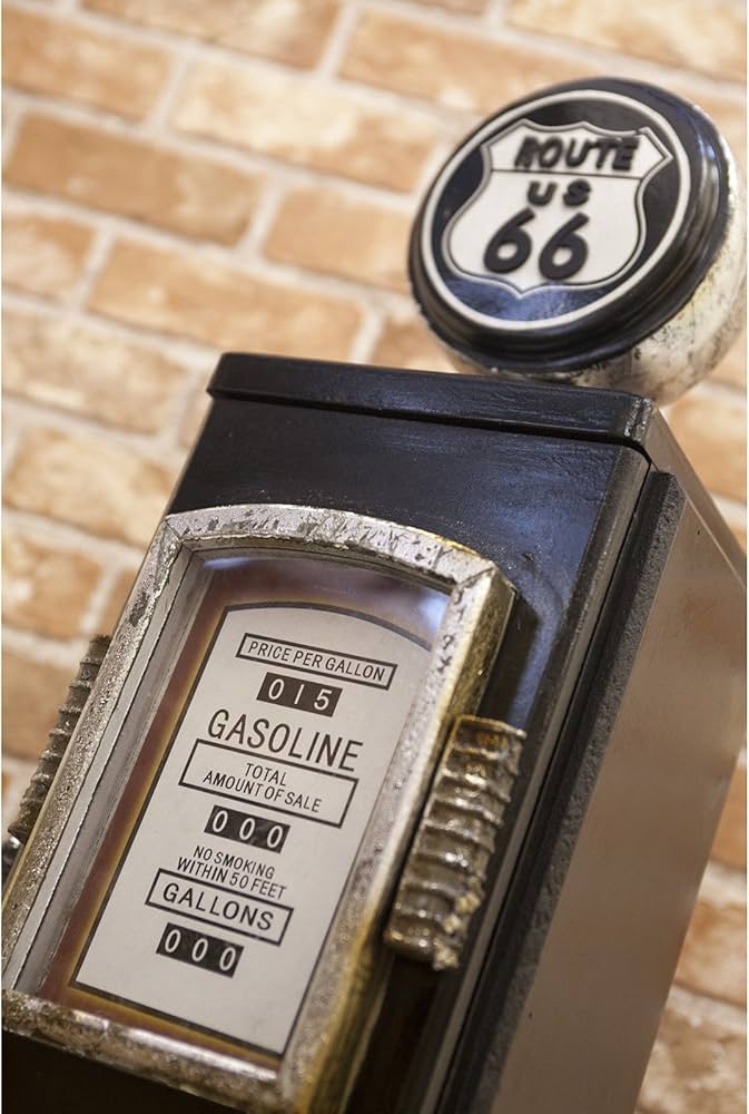 Amazon｜ROUTE66 ガスポンプ型 4段 キャビネット （Lサイズ 84cm