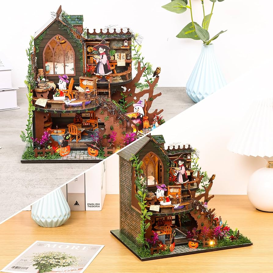 Amazon | Powanfity ドールハウス ミニチュア 手作りキット 【魔法の家