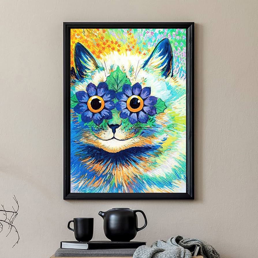 Amazon.co.jp: ルイス・ウェイン ポスター 万華鏡のような壁アート