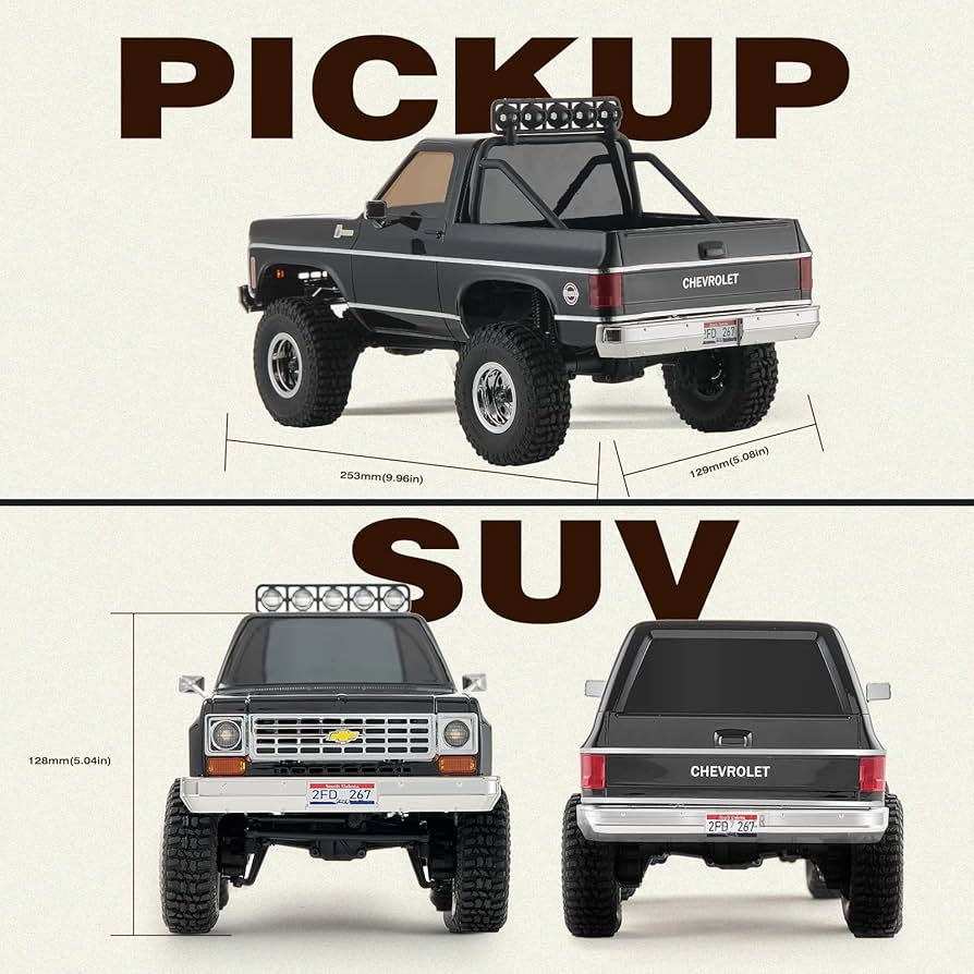 Amazon.co.jp: FMS 1/24スケールRCクローラー ラジコン Chevy K5