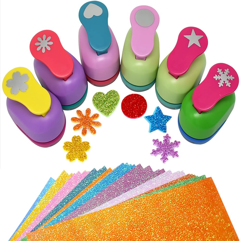 Amazon.co.jp: NICHII クラフトパンチ 6セット ペーパーパンチャー 紙