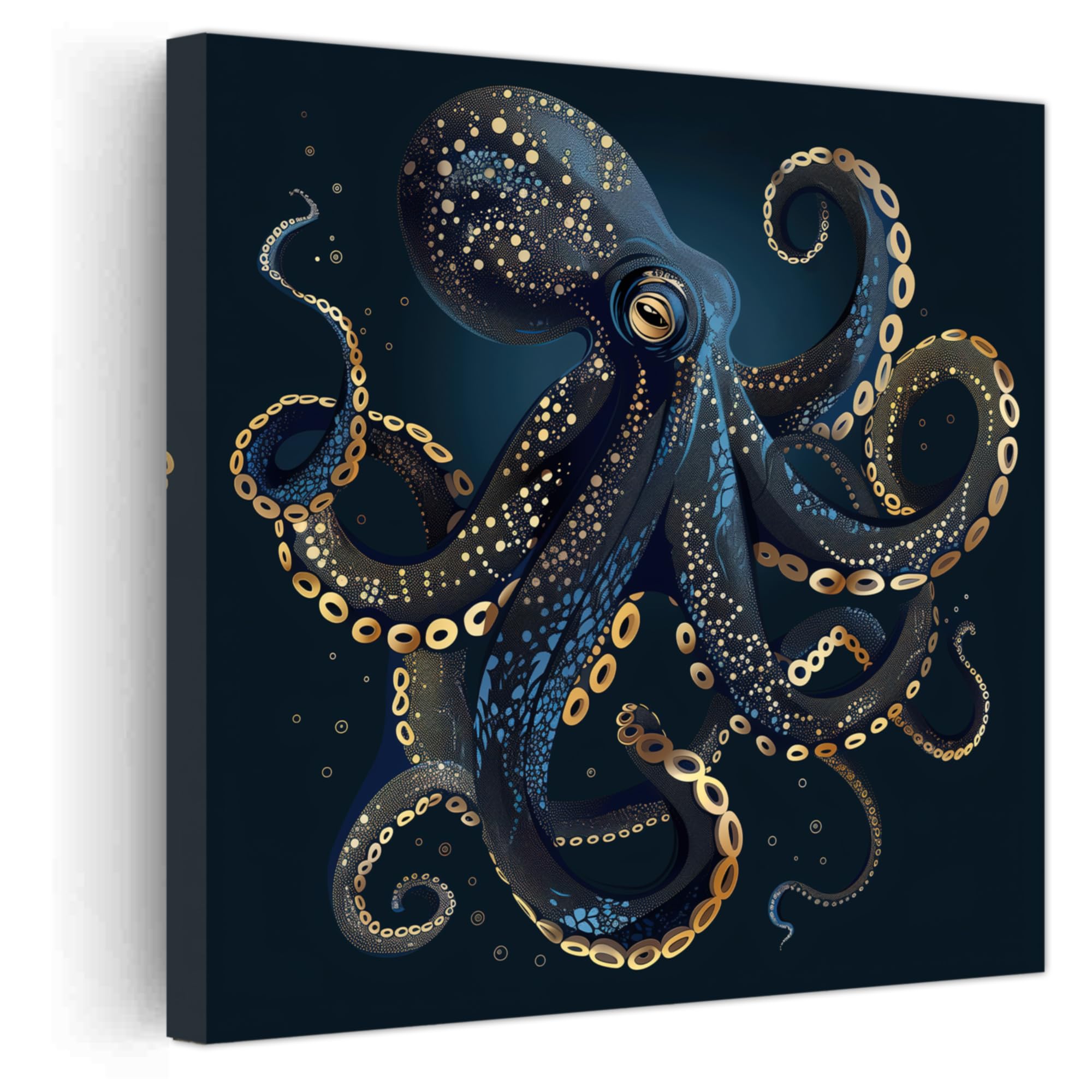 Amazon.co.jp: PBXBJY タコ キャンバス ウォールアート 海の生物 絵