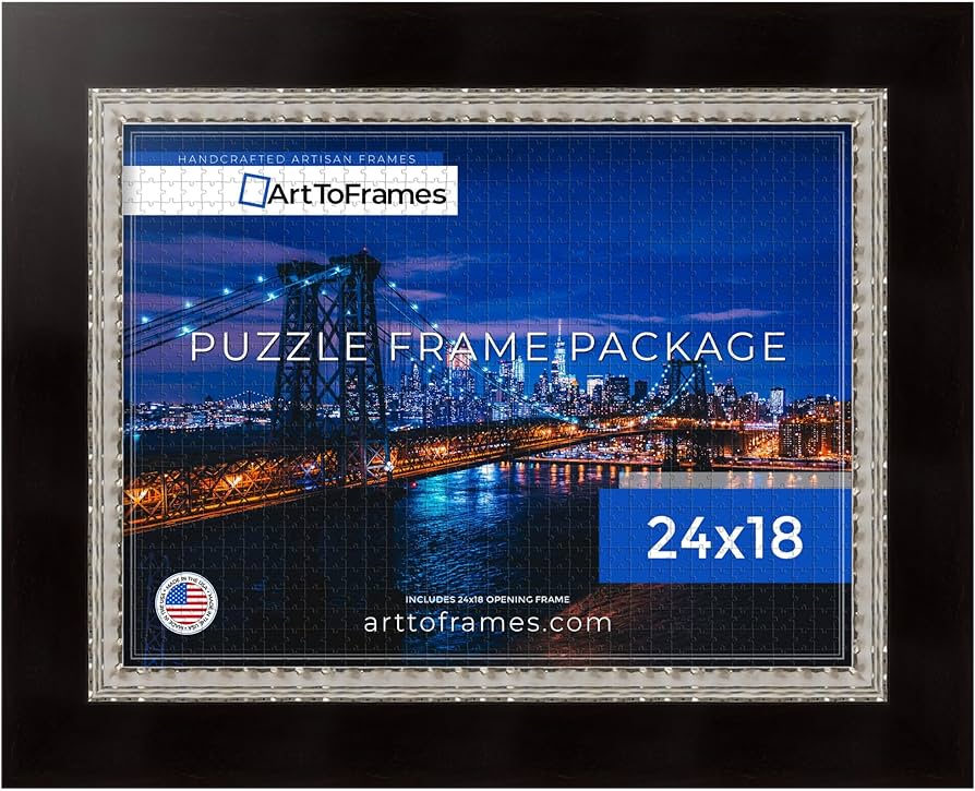 Amazon.com - ArtToFrames 24x18 INCH / 61x46 CM Silver Frame for
