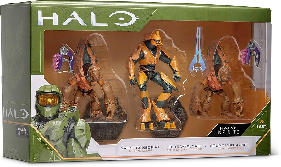 Amazon.co.jp: HALO 4インチ 悪役 3フィギュアパック – エリートウォー