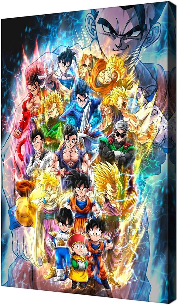 Amazon.co.jp: アニメドラゴンボール-悟空ベジータ壁ポスター アニメ