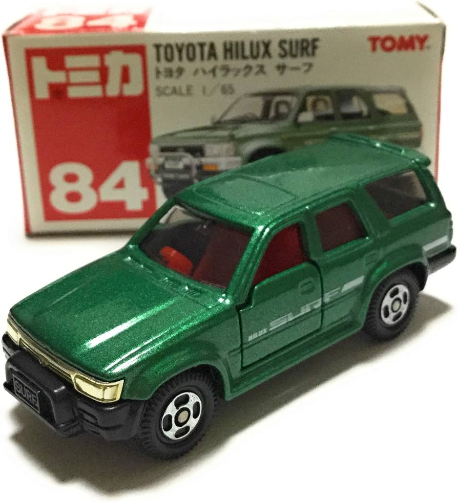 Amazon | トミカ 84 トヨタ ハイラックス サーフ（緑）SCALE 1/65 赤箱