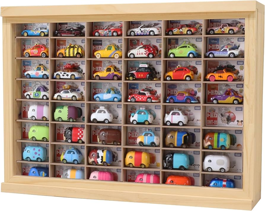 Amazon.co.jp: もりもり工房 トミカ収納 ミニカーケース 8×6マス 最大