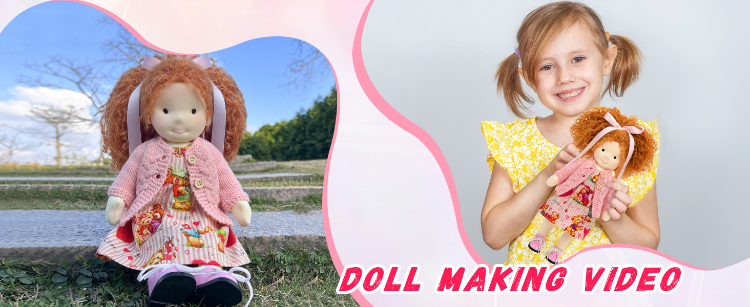 Amazon.co.jp: BlissfulPixie ウォルドルフ人形 手作り人形 Waldorf