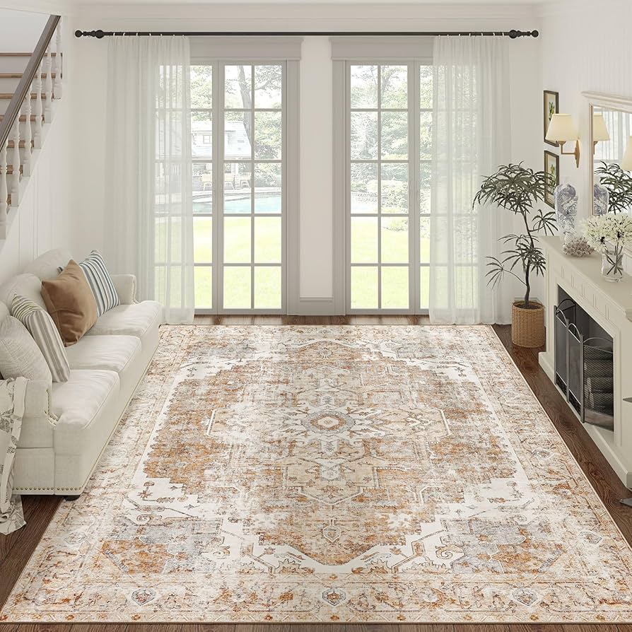 Amazon.com: jinchan Kelda Area Rug 9x12 Washable Living Room Rug