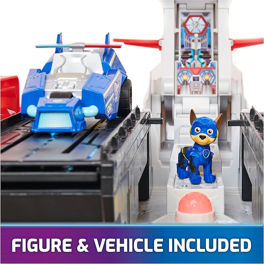 Amazon.com: Paw Patrol: The Mighty Movie, Aircraft Carrier HQ