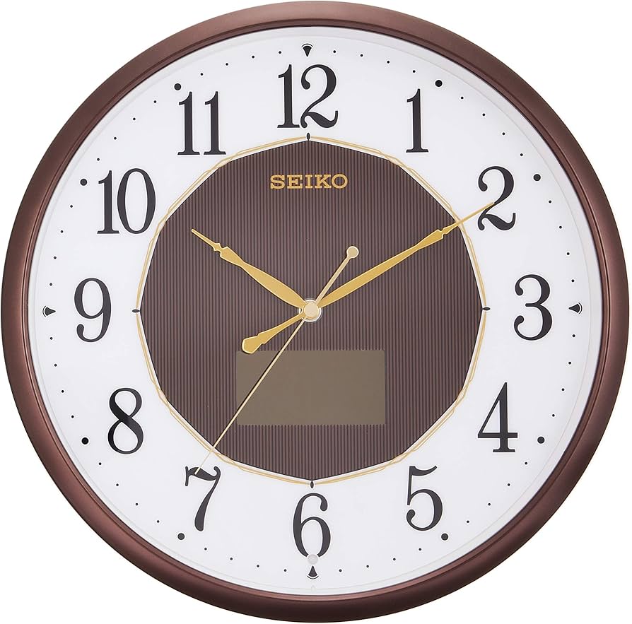 Amazon.com: Seiko Clock Clock Hybrid Solar Radio Hanging Clock