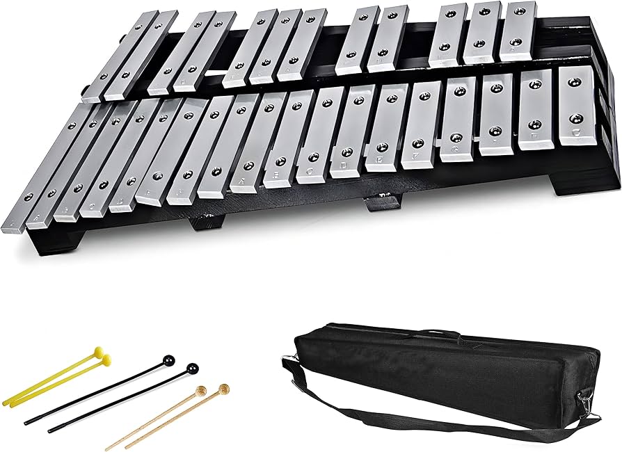 Amazon | TINRIEF 30音 折りたたみ式 シロフォン、4本マレット&収納