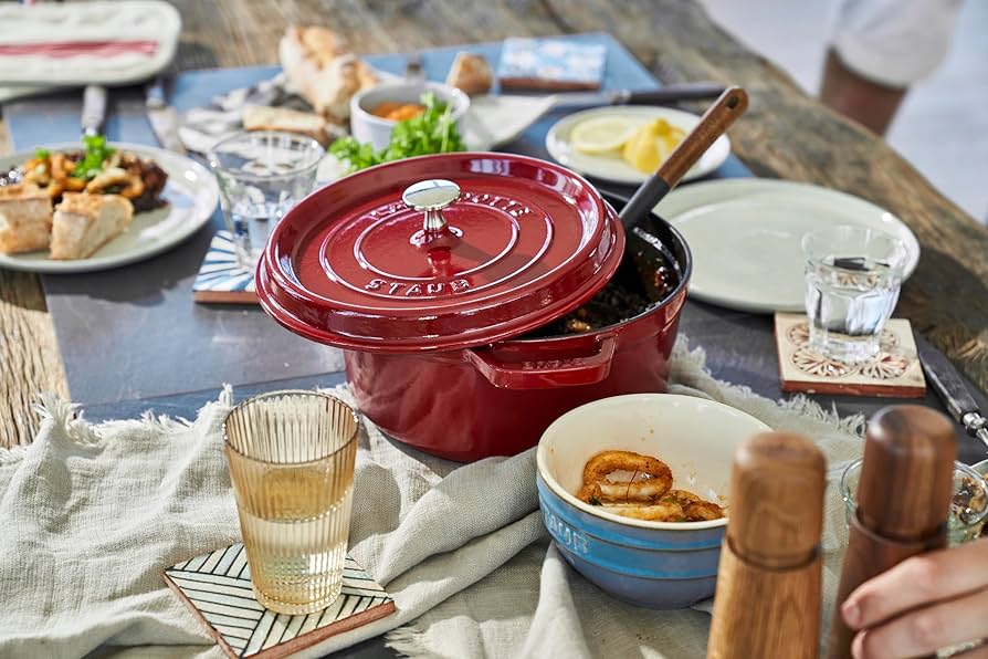 Amazon.com: Staub Casserole Dish Round with Lid 24 cm 2.8 L with