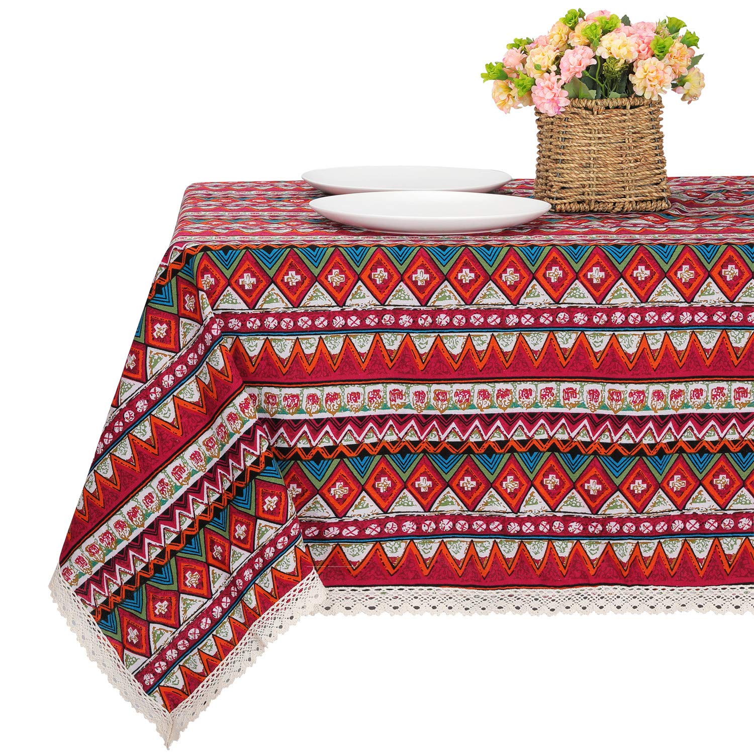 Amazon｜テーブルクロス ヴィンテージレース ボヘミアン風 テーブル