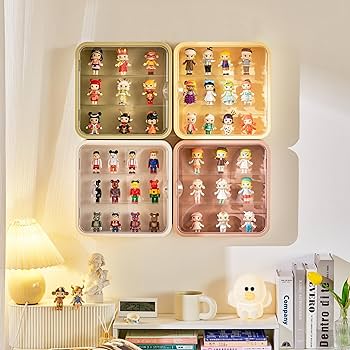 Amazon.co.jp: フィギュア用クリアディスプレイケース、壁掛けアクリル