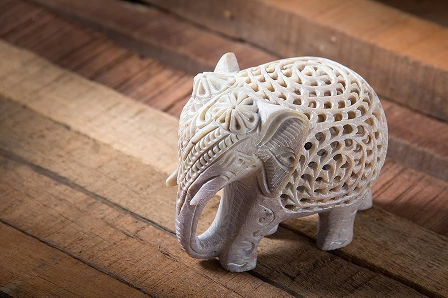 Amazon.co.jp: Pooja Creation Store ショップストーン 象の置物