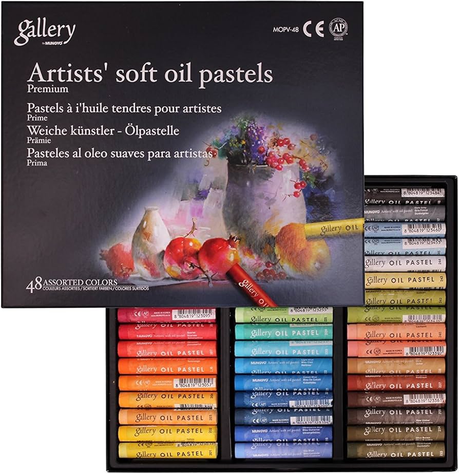 Amazon.com: Mungyo Gallery Artists Soft Oil Pastels Set of 48