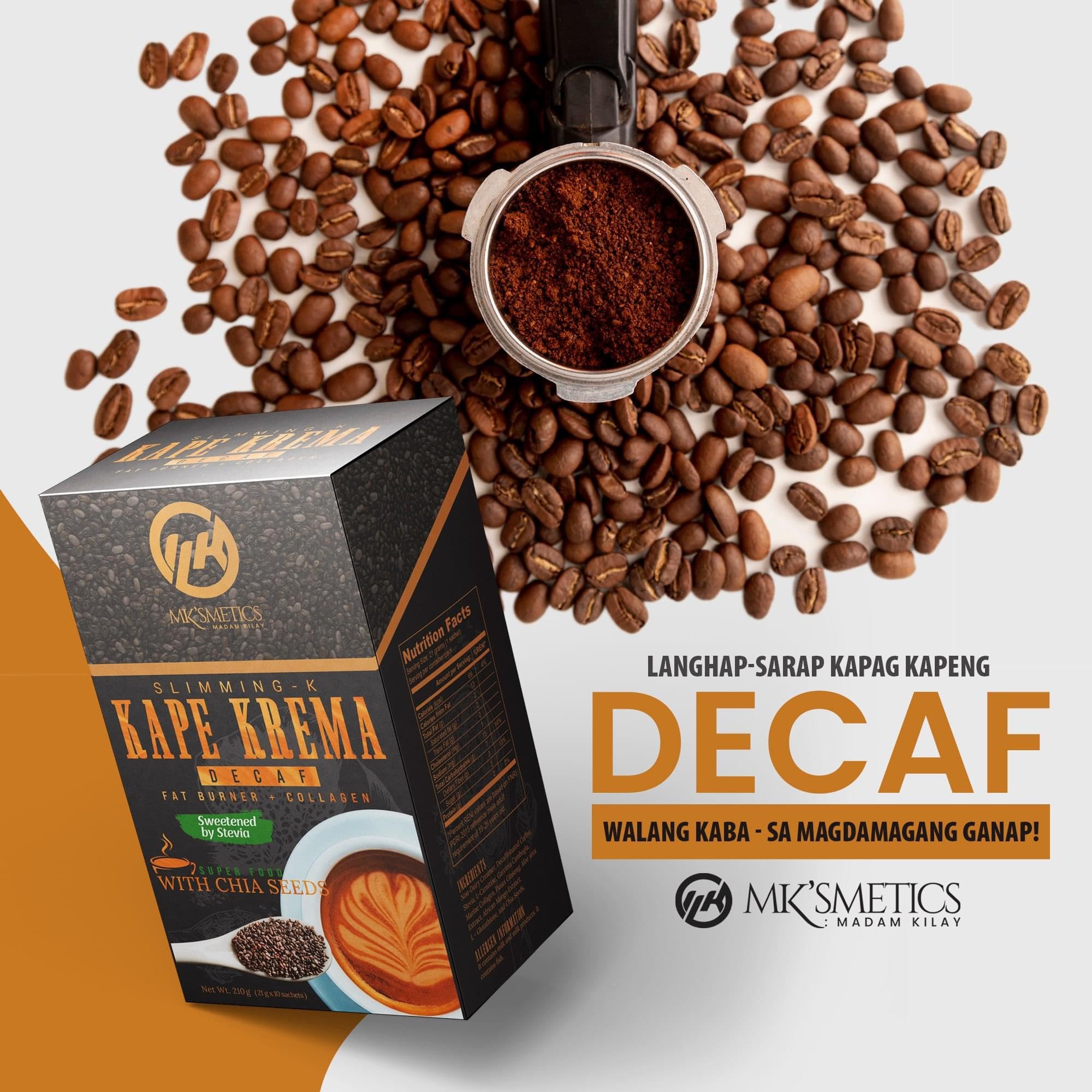 Amazon.com: Madam Kilay JUMBO KAPE KREMA Decaf Coffee (30 Sachets