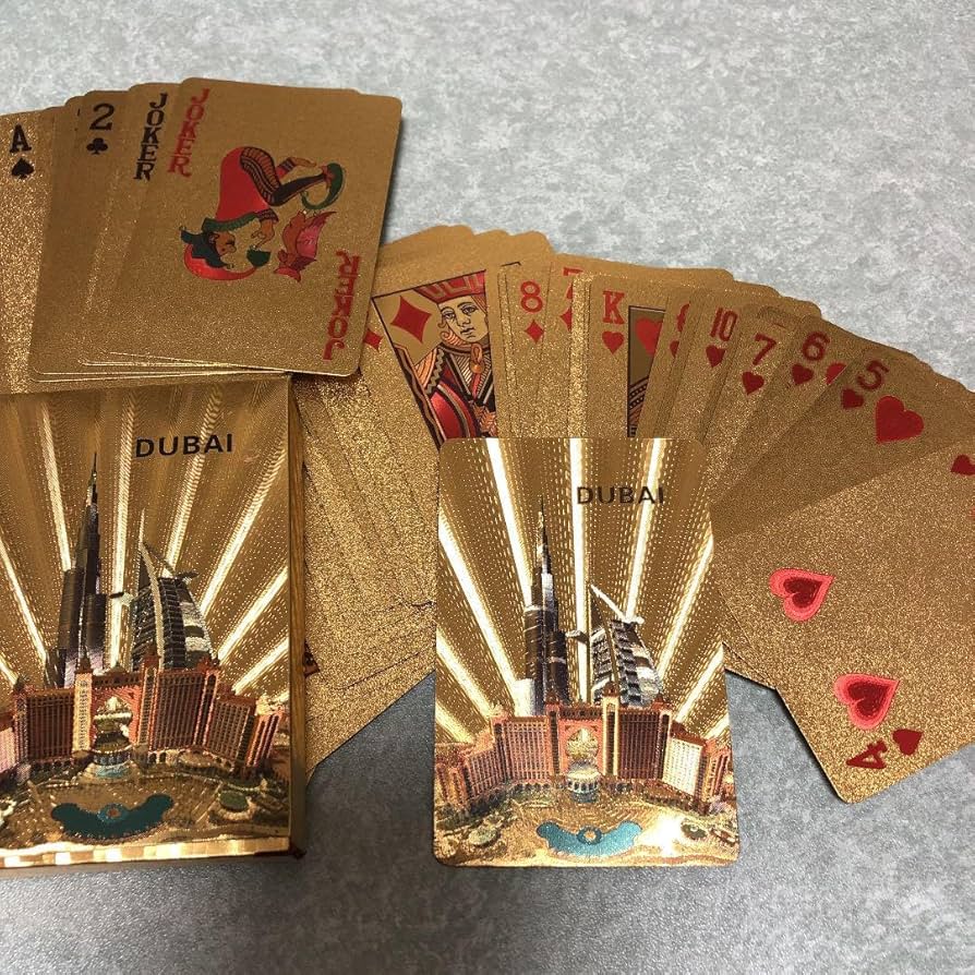 Amazon.co.jp: 金のトランプ ドバイ 海外 ゴールド : おもちゃ