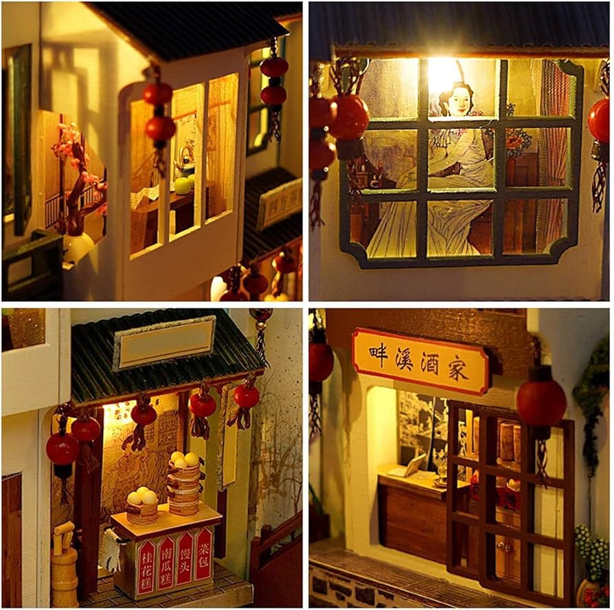 Amazon.co.jp: 教育モデル DIY ブックヌックキット、3D 木製パズル本棚