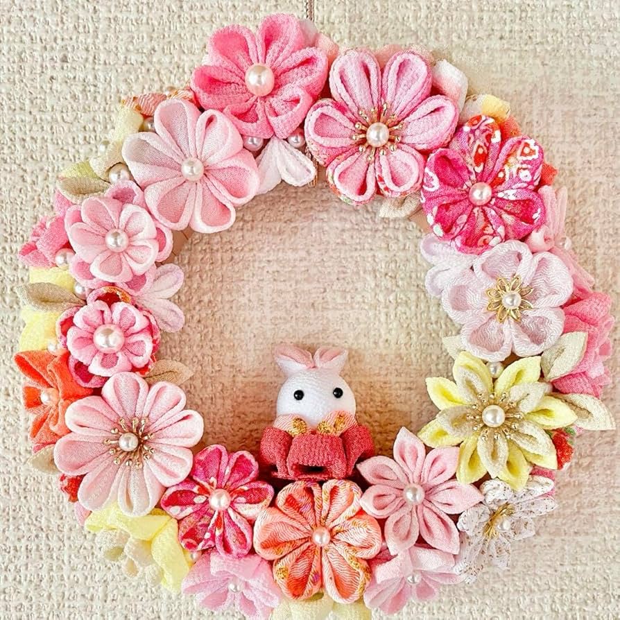 Amazon.co.jp: つまみ細工 リース : ホビー