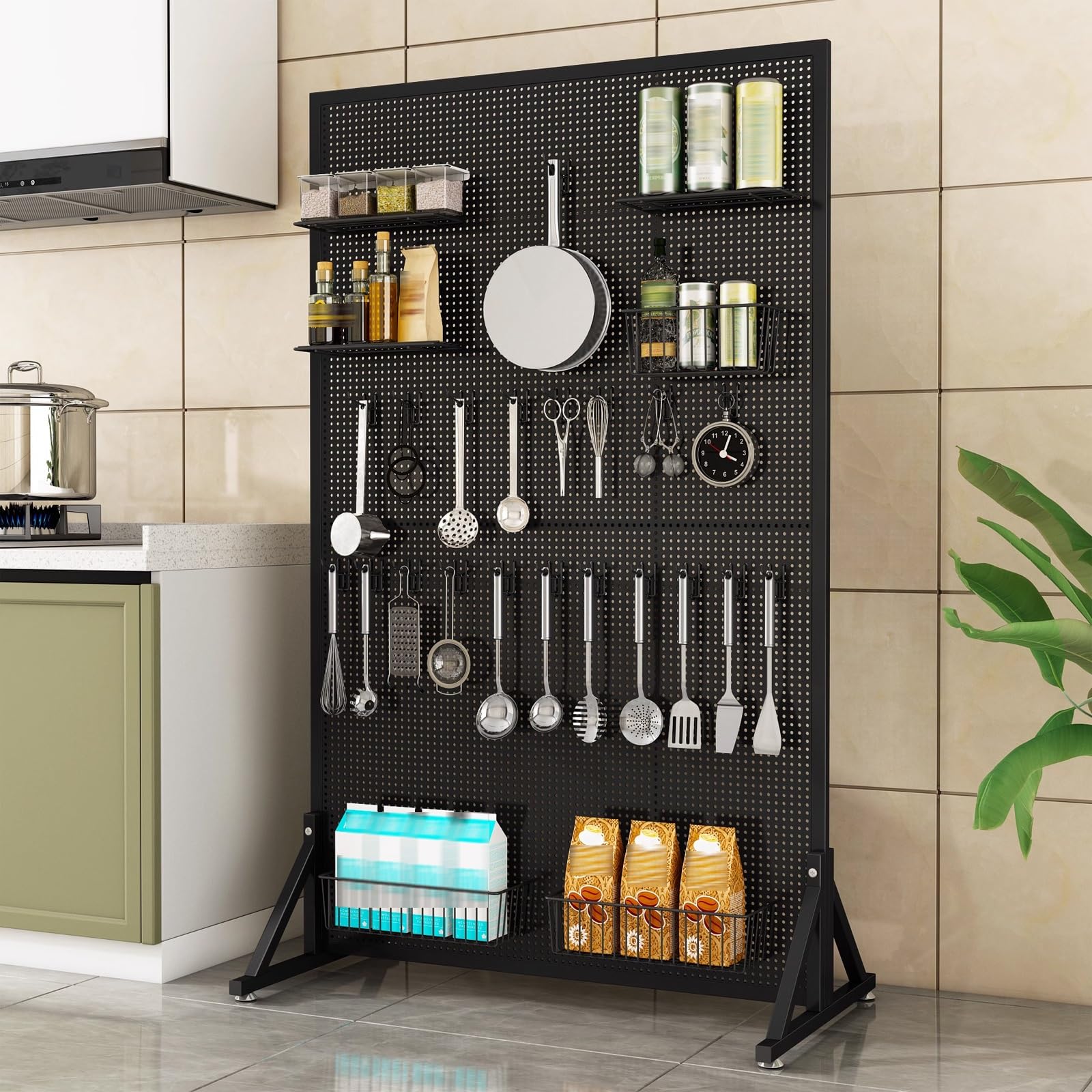 Amazon.co.jp: ZEOPLE パンチングボード キャスター付き ツールカート