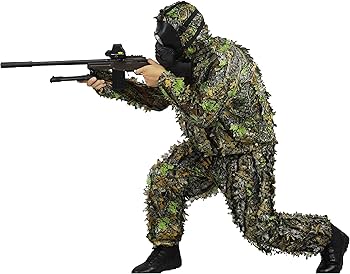 Amazon | Sutekus サバゲー 戦闘服 ギリースーツ フード付 サバイバル