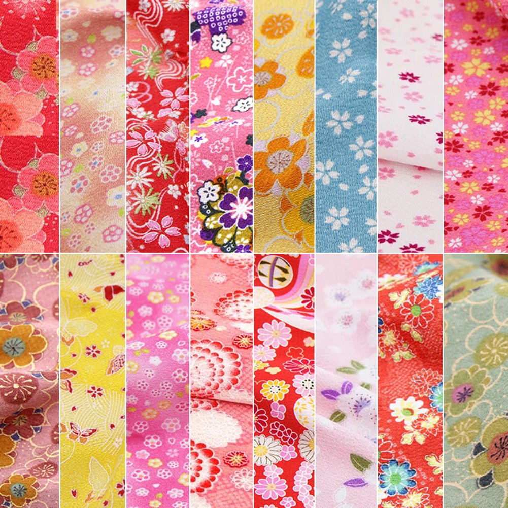 Amazon | misakinoya つまみ細工 ちりめん 和柄 生地 布 カットクロス