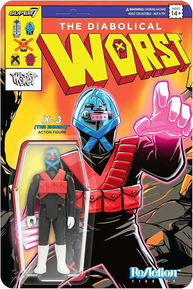 Amazon.com: Super7 The Worst X-3 (The Enigma) Mutant Team - 3.75