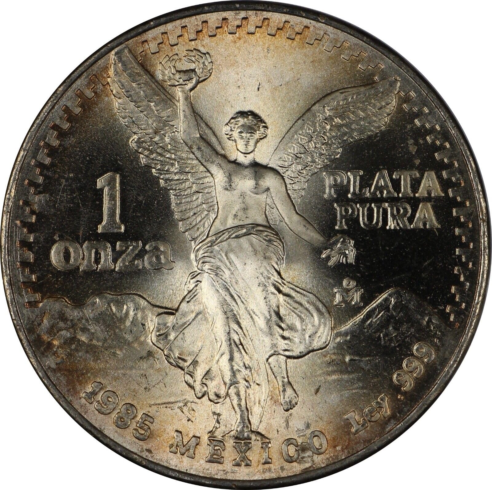 1982 - 1995 Mexico 1 Troy Oz .999 Fine Silver Libertad Silver Coin