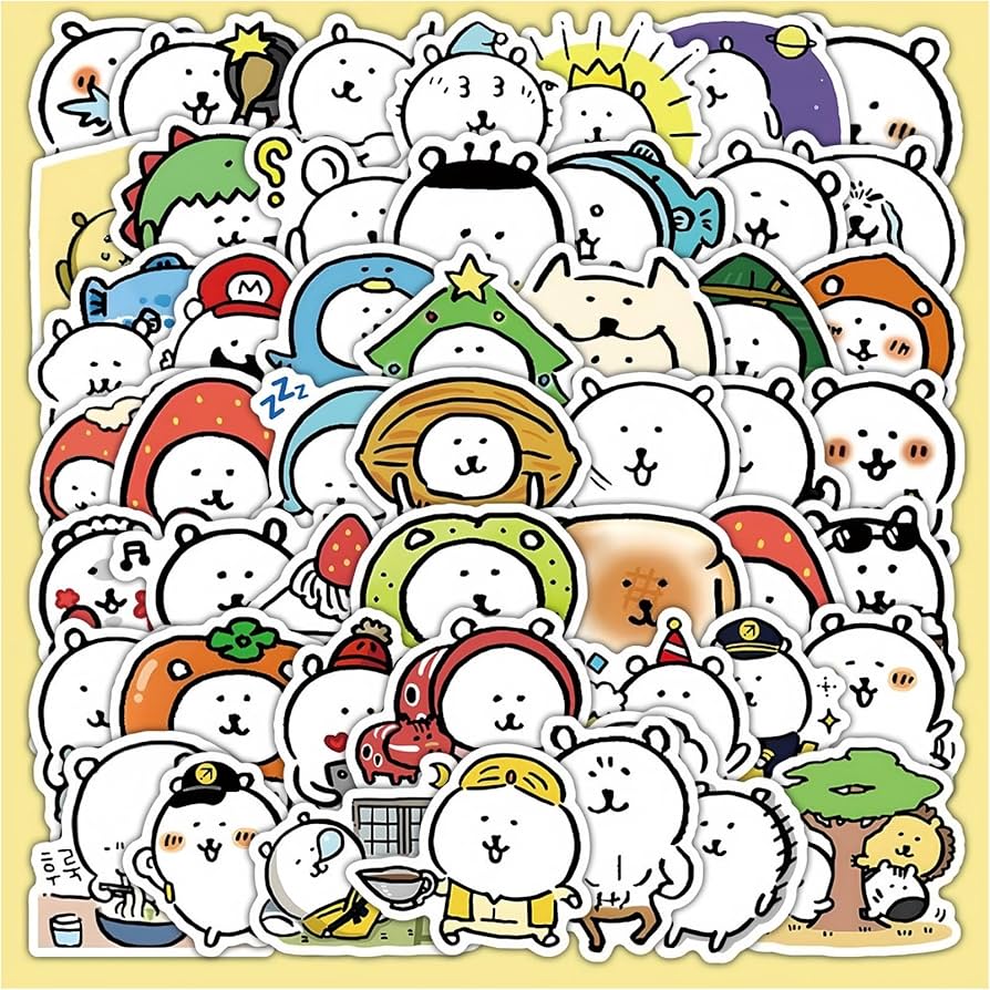 Amazon.co.jp: 自分ツッコミ くま グッズ ナガノのくま ステッカー