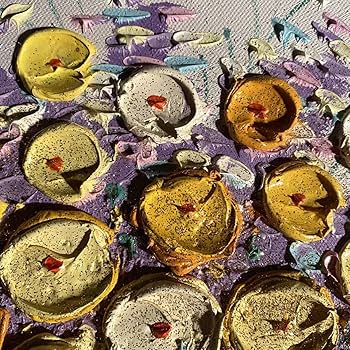 Amazon.co.jp: 秀作 手書き油絵 立体花瓶の花 額付 絵画 インテリア