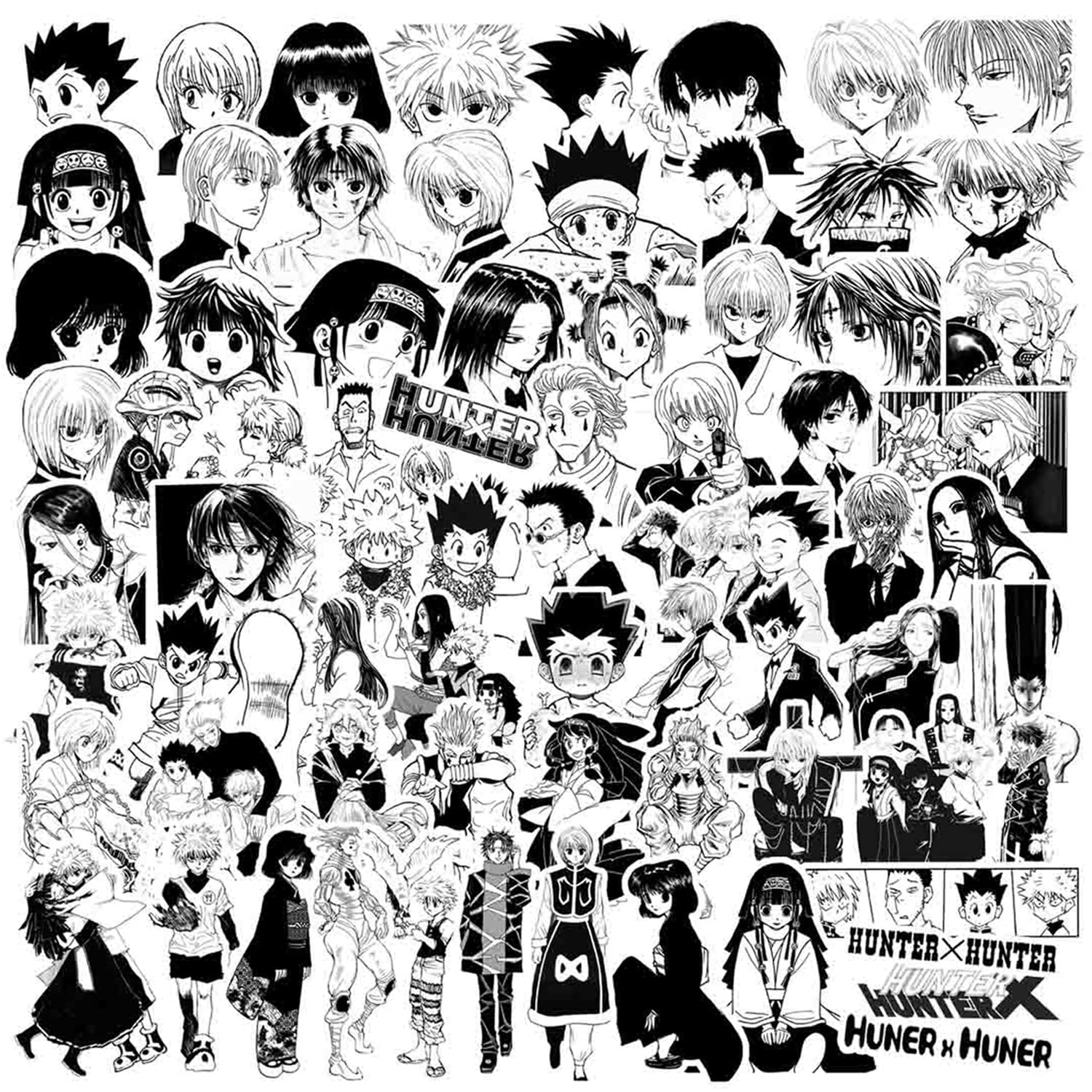 Amazon.co.jp: シール ステッカー 67枚セット 漫画 ゴン キルア