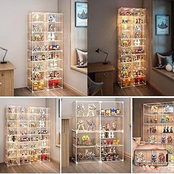 Amazon｜フィギュアラック 大容量 HD透明 フィギュアケース