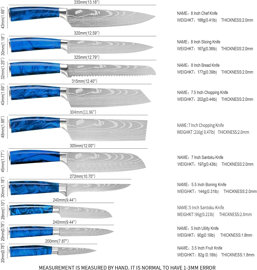 Amazon | XYJ キッチンナイフセット プロフェッショナル 料理シェフ