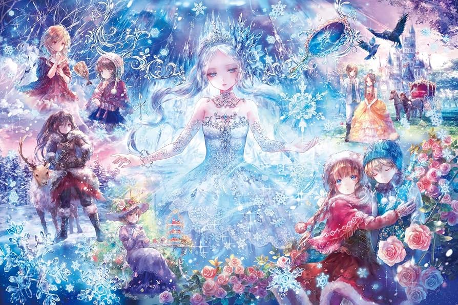 Amazon.co.jp: 1000ピース ジグソーパズル おにねこ 雪の女王物語