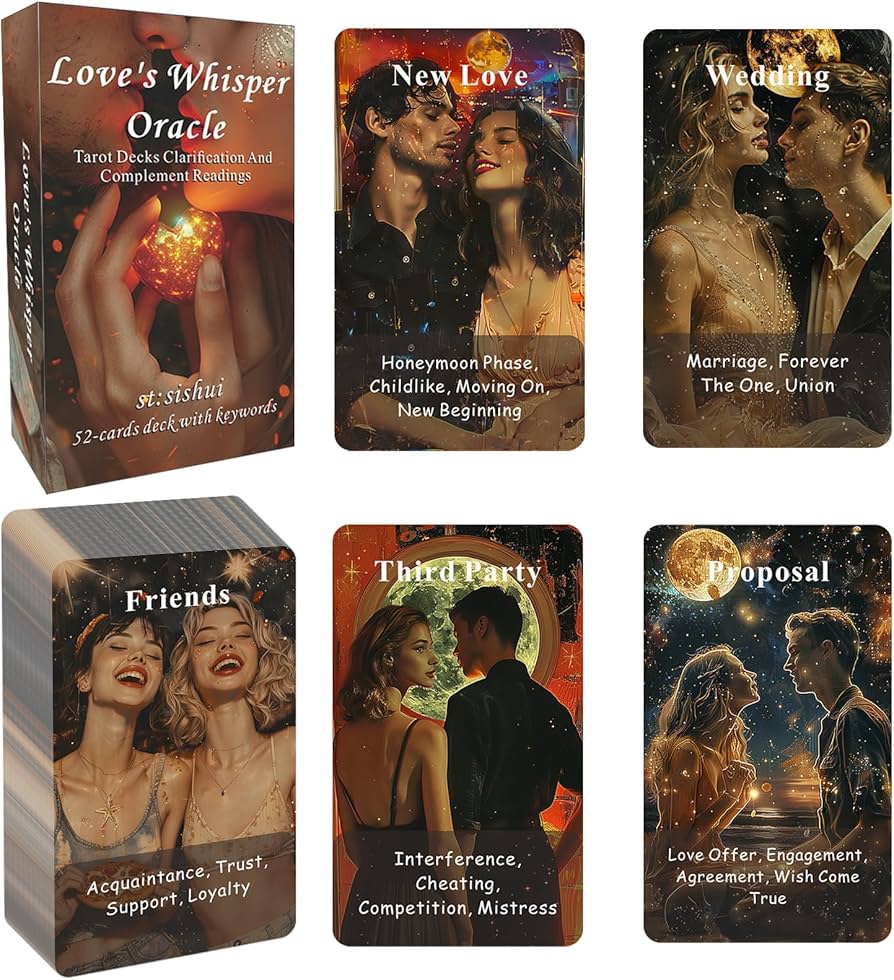 Amazon.com: Sishui Love Whispers Oracle Cards - Relationship