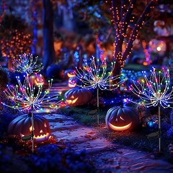 Amazon.com : PEVOROS Garden Decor Solar Lights Outdoor,120LED