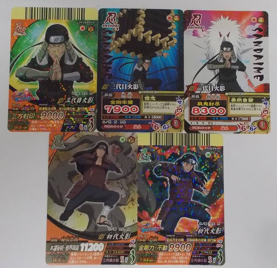 Amazon.co.jp: 【5枚セット】三代目火影＆初代火影 - ホカゲ -（NARUTO