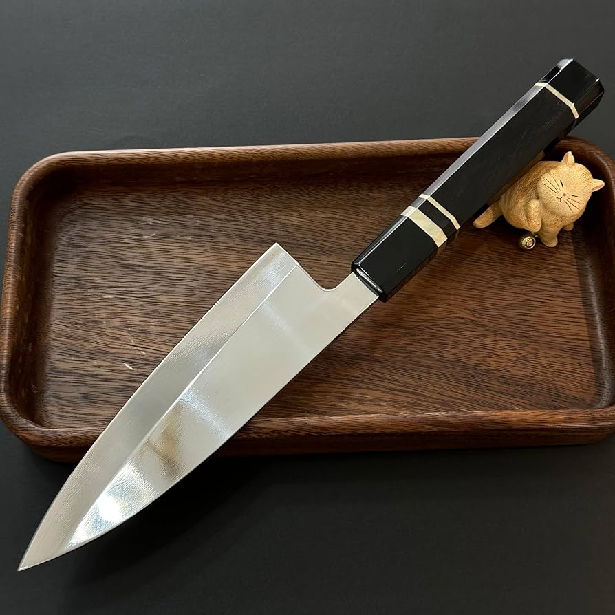 Amazon | 【鏡面仕上げ VG10号出刃包丁】180mm 黒檀八角柄 高級V金10号