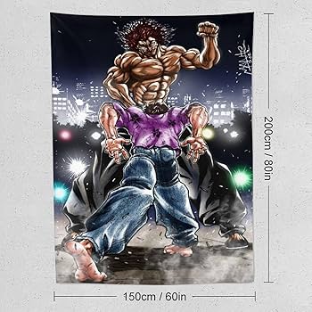 Amazon.co.jp: 範馬 刃牙 格闘 範馬勇次郎 タペストリー 壁掛け 人気
