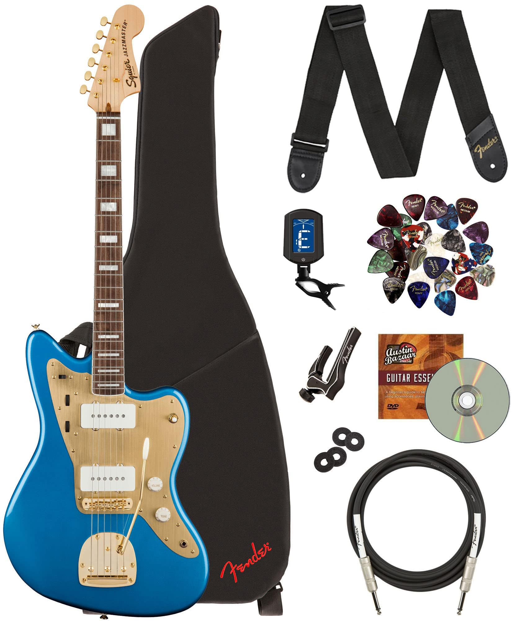 Amazon.com: Fender Squier 40th Anniversary Gold Edition Jazzmaster