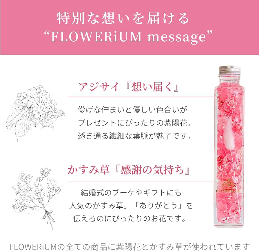 Amazon｜FLOWERiUM ハーバリウム ギフト プレゼント 彼女 妻 花 flower