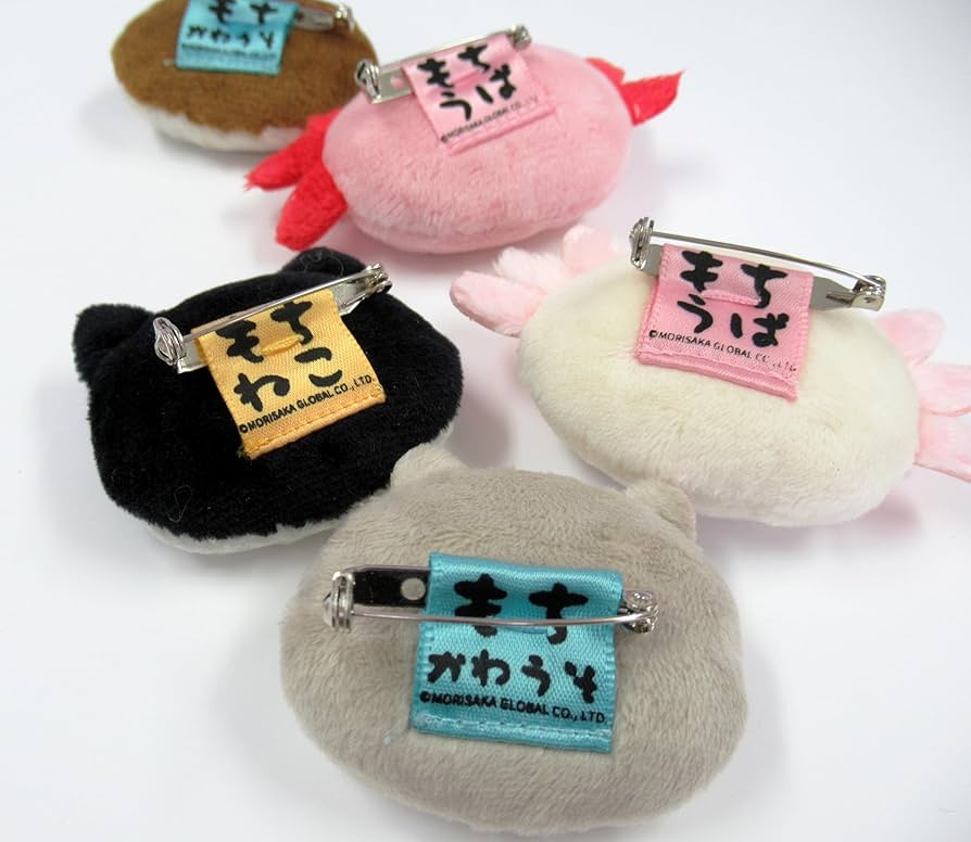Amazon | モリサカグローバル フェイスぬいぐるみバッジ もちうぱ